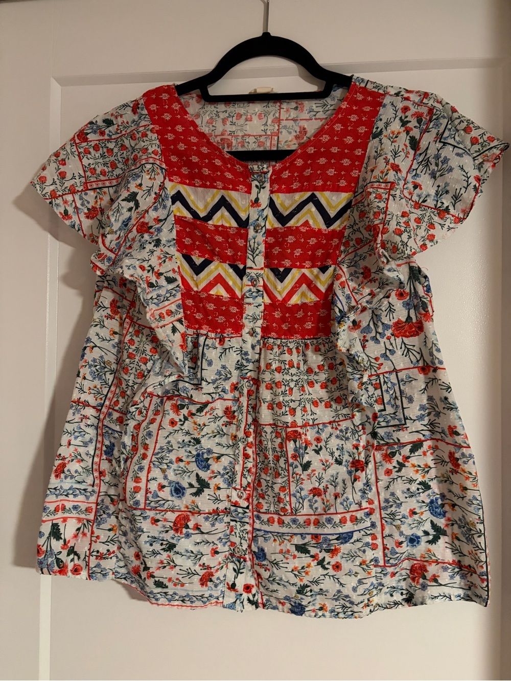 Anthropologie Letmebe Floral Blouse